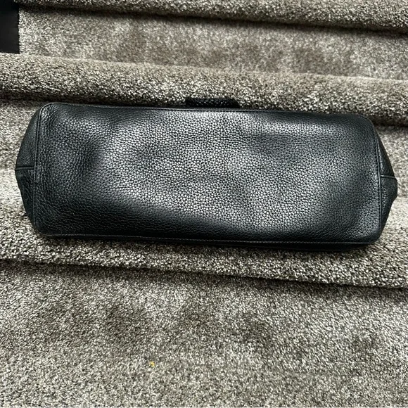 Tory Burch Large Taylor Black Pebbled Leather Tote Shoulder Bag - Picture 7 of 16